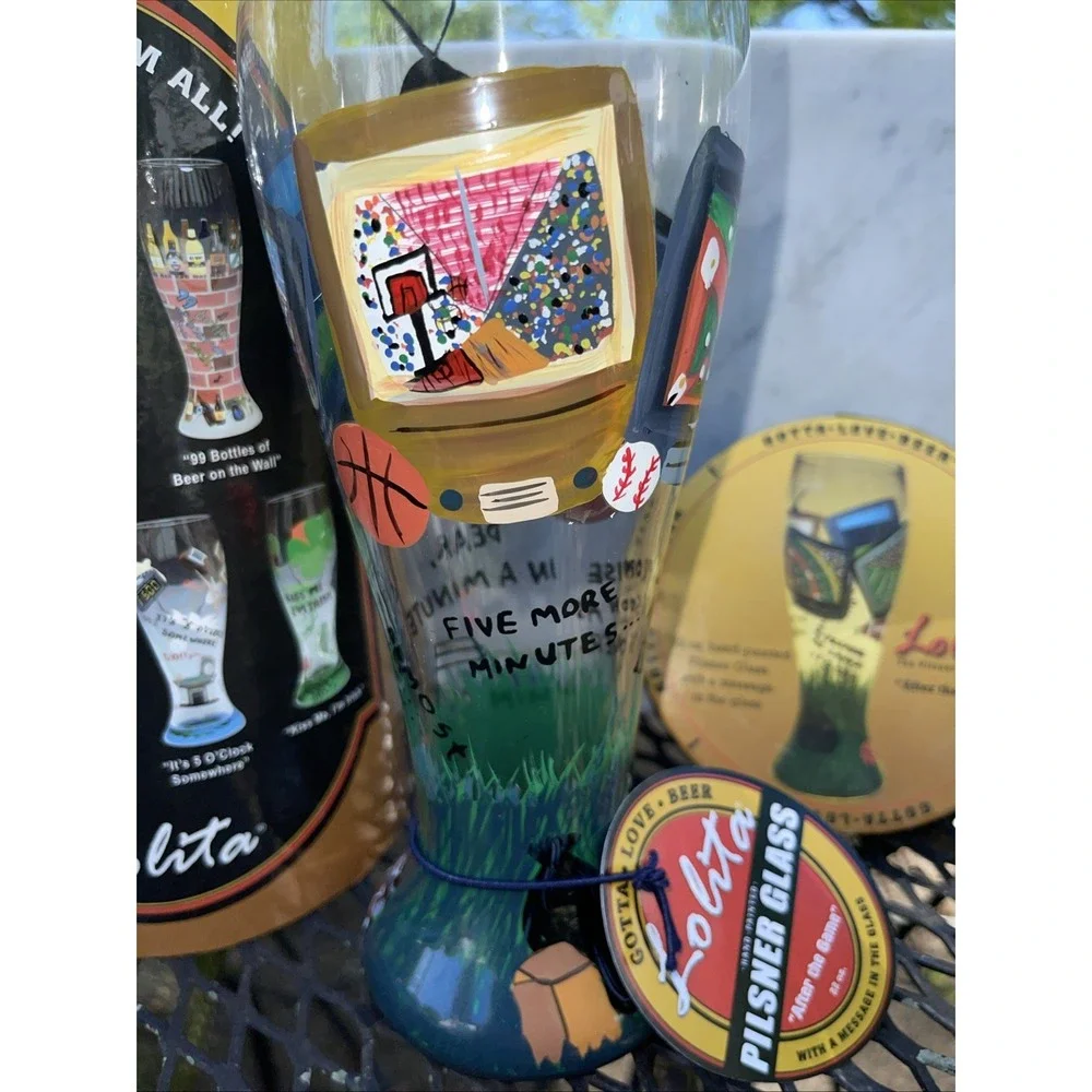 New‎ After The Game…Just One More Lolita Love My Beer Pilsner Beer Glass - Picture 3 of 8